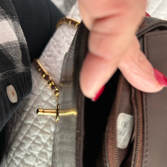 AUTHENTIC CHANEL SMALL BROWN LIZARD BAG - Picture 6 of 6